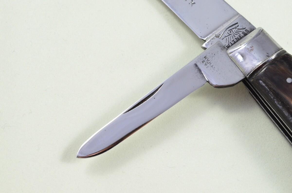 Taylors Eye Witness Sheffield Made 2 blade Pen Pocket Folding Knife Water Buffalo Scaled Pen Knife - Image 3