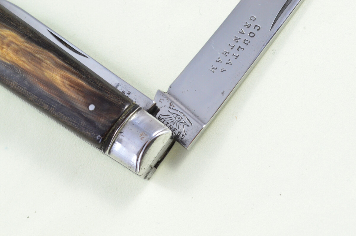 Taylors Eye Witness Sheffield Made 2 blade Pen Pocket Folding Knife Water Buffalo Scaled Pen Knife - Image 9