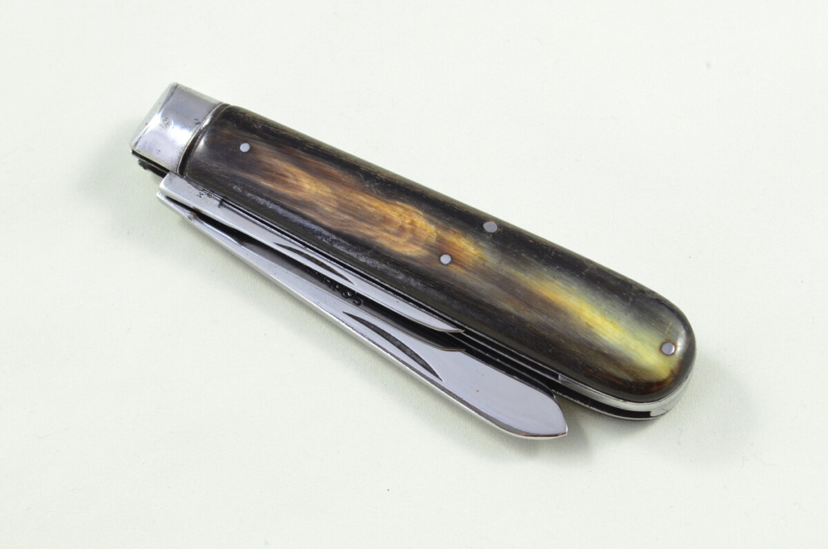 Taylors Eye Witness Sheffield Made 2 blade Pen Pocket Folding Knife Water Buffalo Scaled Pen Knife - Image 10