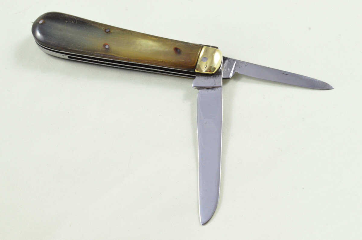 Sheffield Made 2 blade Pen Pocket Folding Knife Water Buffalo Scaled Pen Knife - Image 5