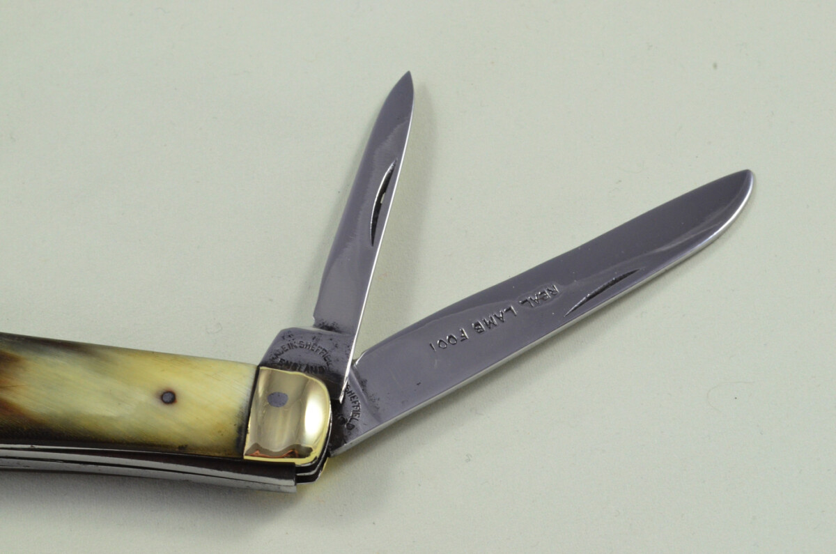 Sheffield Made 2 blade Pen Pocket Folding Knife Water Buffalo Scaled Pen Knife - Image 7