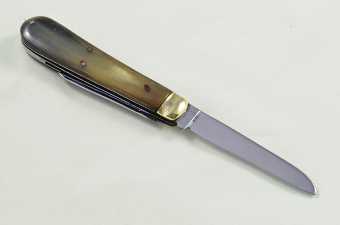 Sheffield Made 2 blade Pen Pocket Folding Knife Water Buffalo Scaled Pen Knife - Image 9