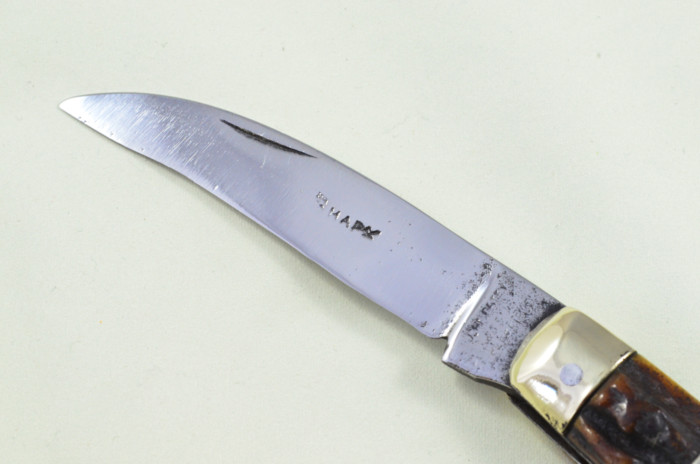 Joseph Rodgers Sheffield Made Pruning Knife Stag Antler Horn Scaled Pen Knife - Image 3