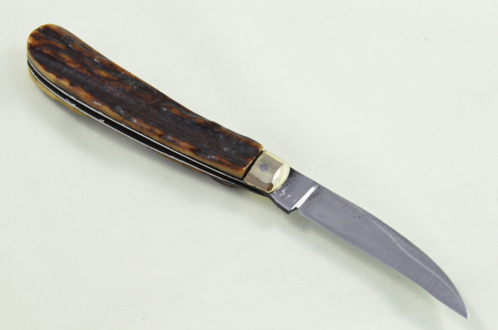 Joseph Rodgers Sheffield Made Pruning Knife Stag Antler Horn Scaled Pen Knife - Image 6