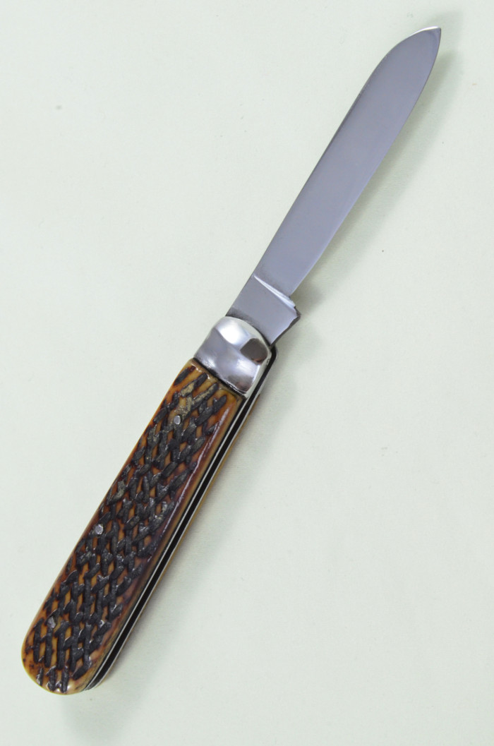 Thomas Turner Sheffield Made Spearpoint Pen Pocket Folding Knife Stag Antler Horn Scaled Pen Knife - Image 4