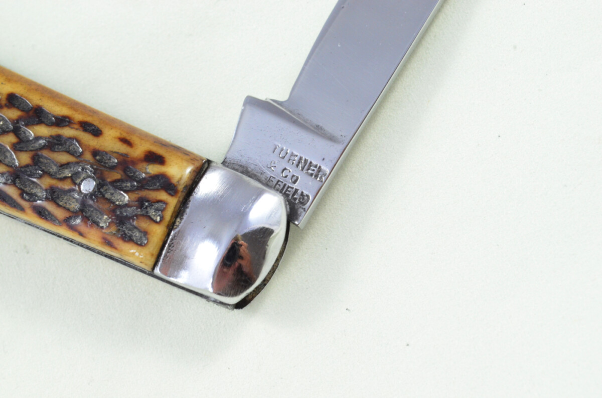 Thomas Turner Sheffield Made Spearpoint Pen Pocket Folding Knife Stag Antler Horn Scaled Pen Knife - Image 6