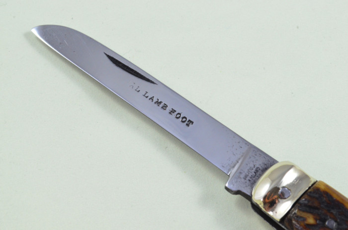 Sheffield Made Lambs Foot Knife Stag Antler Horn Scaled Pen Knife - Image 2