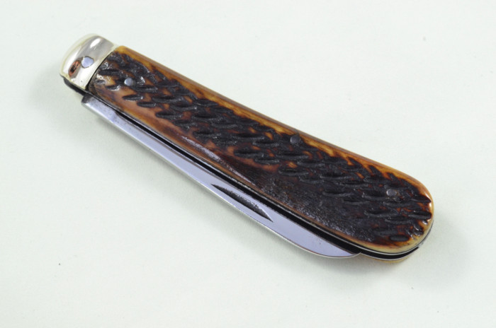 Sheffield Made Lambs Foot Knife Stag Antler Horn Scaled Pen Knife - Image 6