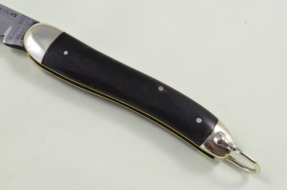 J Copley & Sons Sheffield Made Drop Point Pen Pocket Folding Knife Water Buffalo Scaled Pen Knife - Image 3