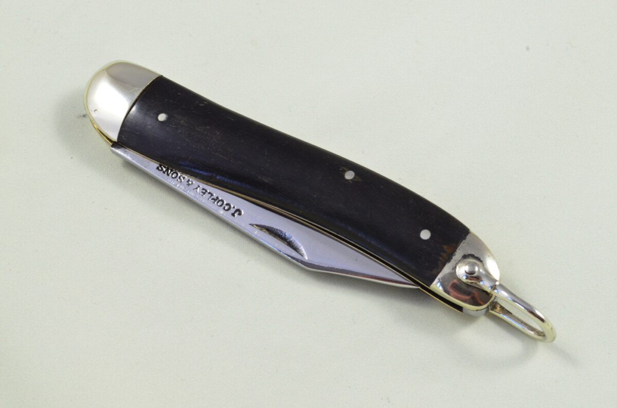 J Copley & Sons Sheffield Made Drop Point Pen Pocket Folding Knife Water Buffalo Scaled Pen Knife - Image 6