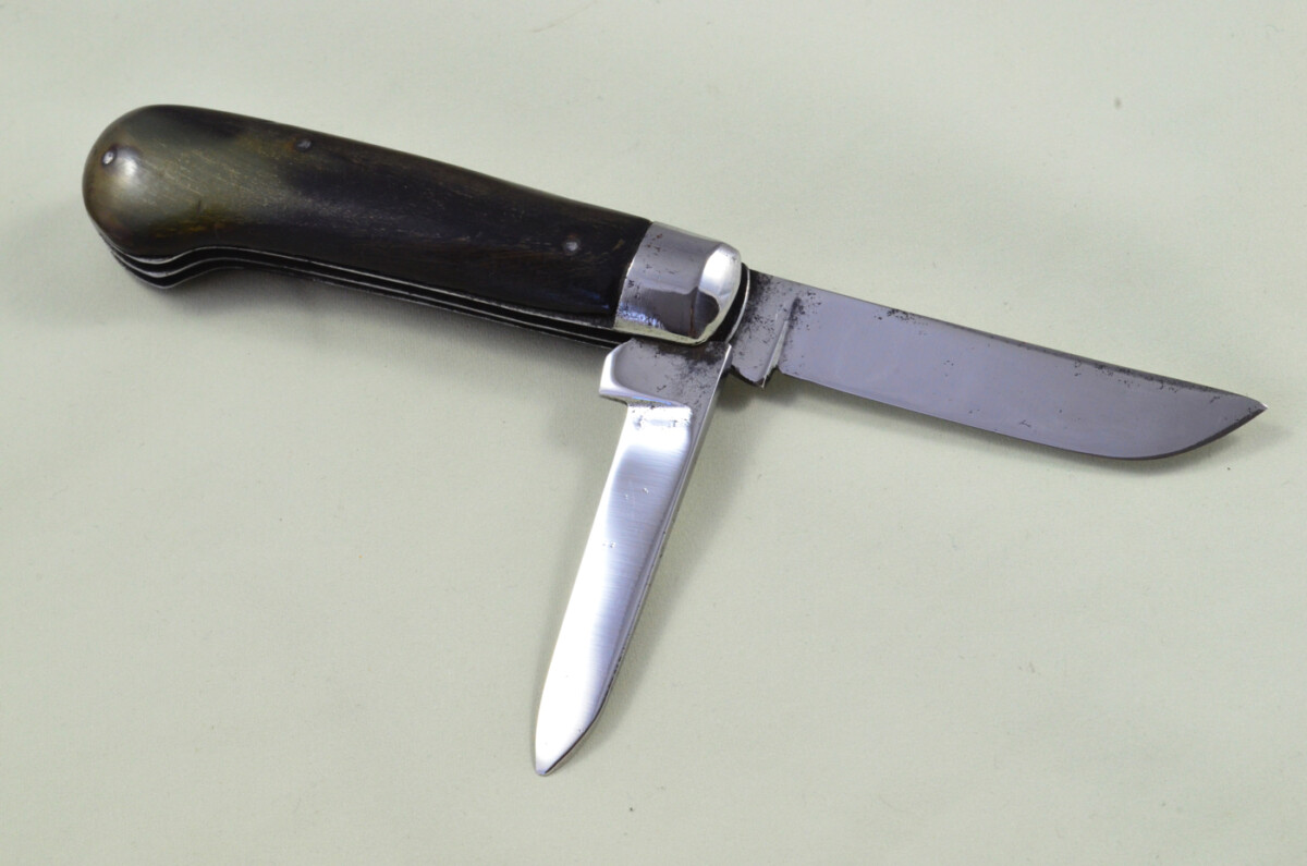 Wheatley Bros Sheffield Made 2 blade Pen Pocket Folding Knife Water Buffalo Scaled Pen Knife - Image 5