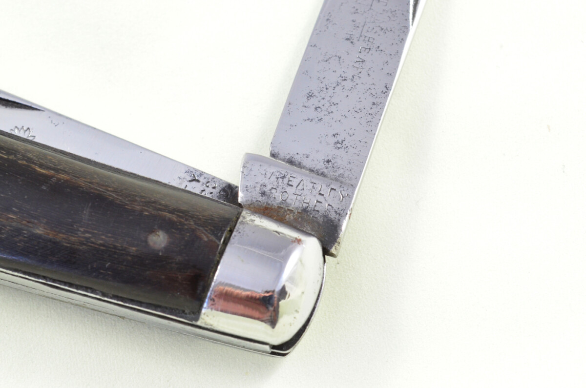 Wheatley Bros Sheffield Made 2 blade Pen Pocket Folding Knife Water Buffalo Scaled Pen Knife - Image 7