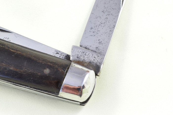 Wheatley Bros Sheffield Made 2 blade Pen Pocket Folding Knife Water Buffalo Scaled Pen Knife - Image 7
