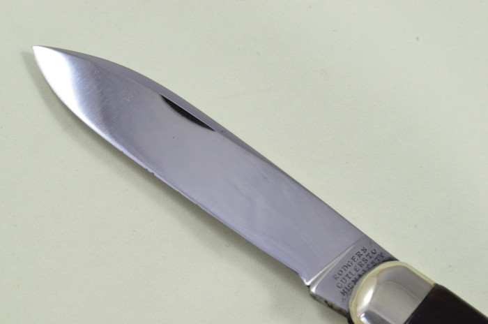 Huge Joseph Rodgers Sheffield Made Spearpoint Pen Pocket Folding Knife Water Buffalo Scaled Pen Knife - Image 2