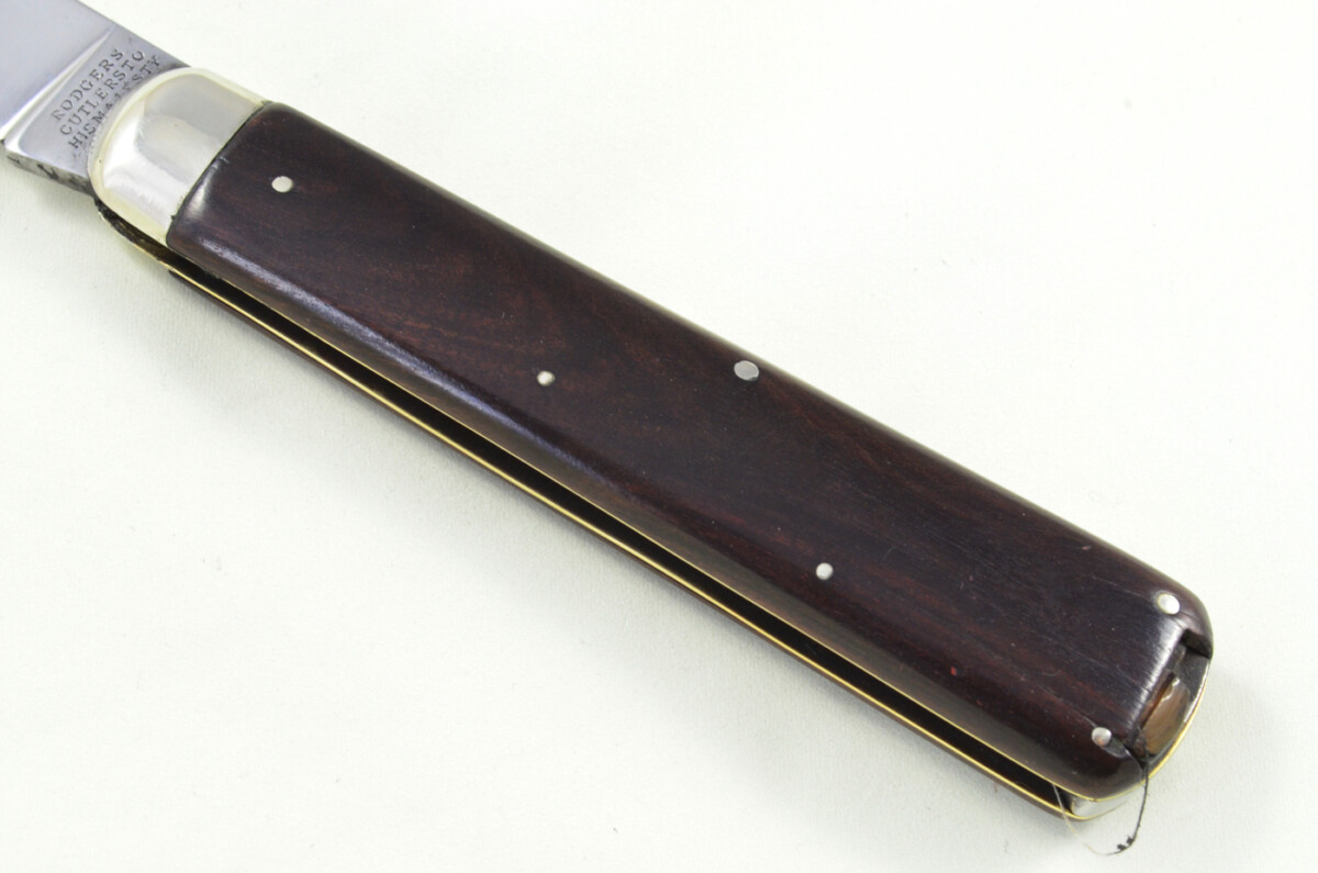 Huge Joseph Rodgers Sheffield Made Spearpoint Pen Pocket Folding Knife Water Buffalo Scaled Pen Knife - Image 3