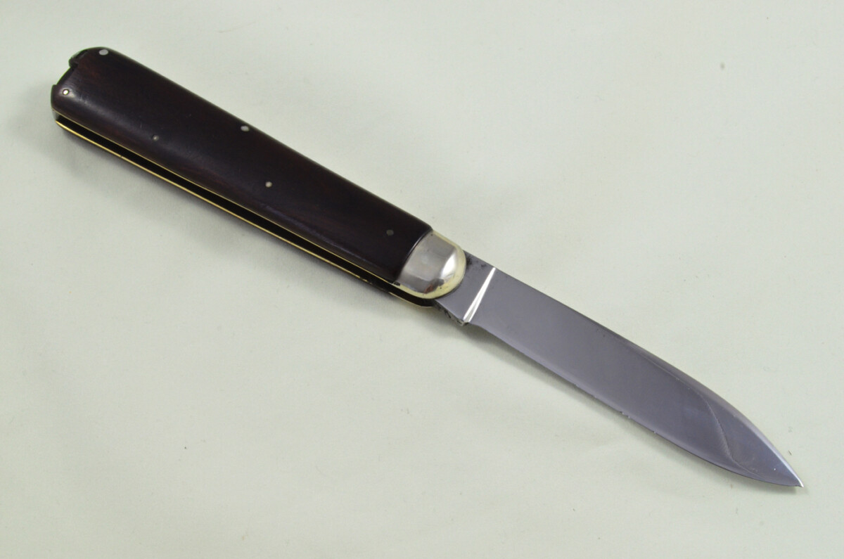 Huge Joseph Rodgers Sheffield Made Spearpoint Pen Pocket Folding Knife Water Buffalo Scaled Pen Knife - Image 4