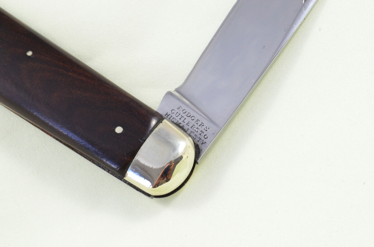 Huge Joseph Rodgers Sheffield Made Spearpoint Pen Pocket Folding Knife Water Buffalo Scaled Pen Knife - Image 5