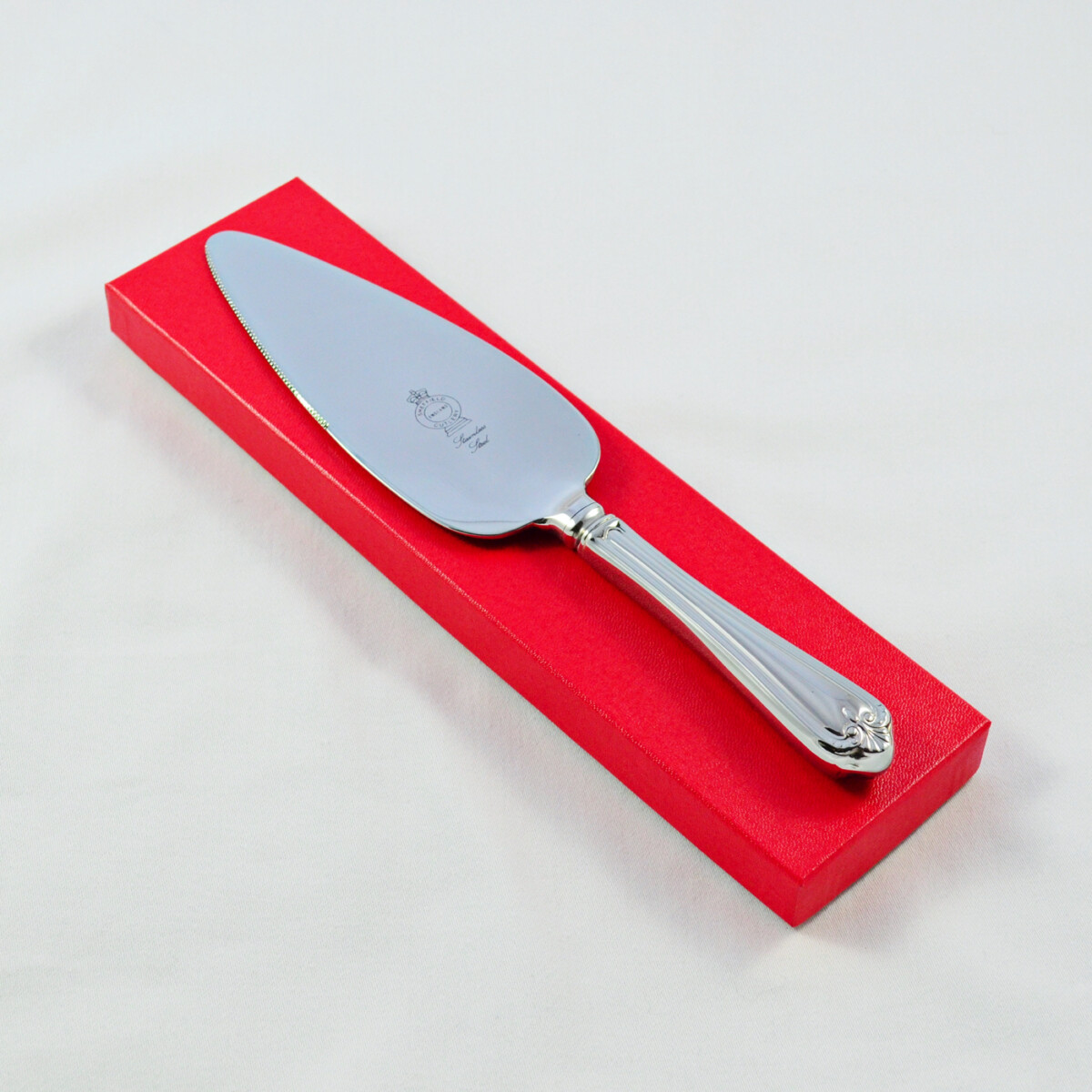 A Jesmond Pattern Stainless Steel Pie/Cake Server Gift Boxed And Engraved 'Sheffield, England'