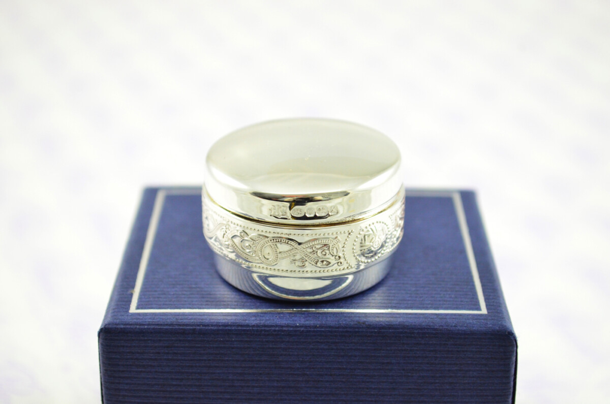 Sterling Silver Celtic Large Pill/Trinket Box Hallmarked 2022 Made in Sheffield England