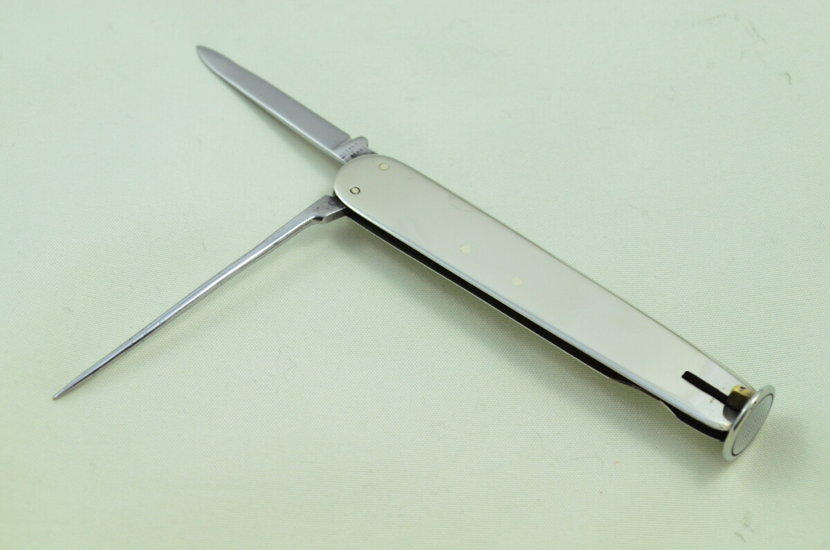 A.G Co Sheffield Made 2 Blade Brass Scaled Pen/Pocket Knife Pipe Interest