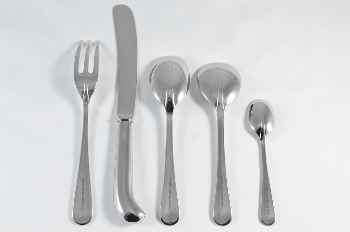 New Pistol Pattern 5 Piece place Setting Mirror Finish Made in Sheffield England Stainless Steel Cutlery - Image 2
