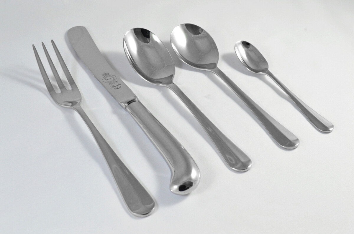 New Pistol Pattern 5 Piece place Setting Mirror Finish Made in Sheffield England Stainless Steel Cutlery - Image 3