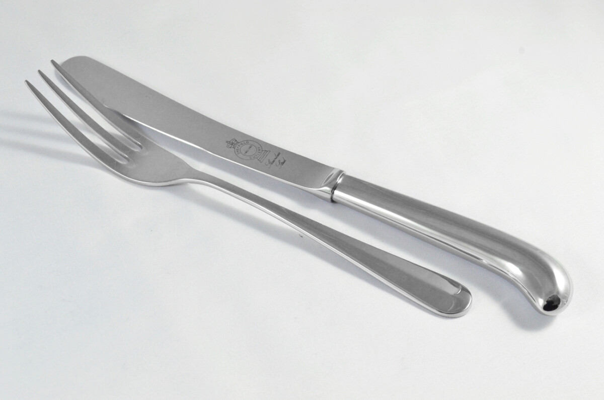 New Pistol Pattern 5 Piece place Setting Mirror Finish Made in Sheffield England Stainless Steel Cutlery - Image 4