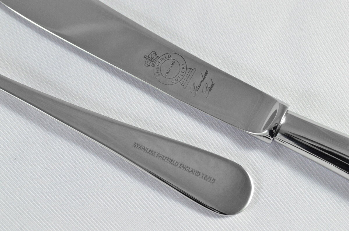 New Pistol Pattern 5 Piece place Setting Mirror Finish Made in Sheffield England Stainless Steel Cutlery - Image 6