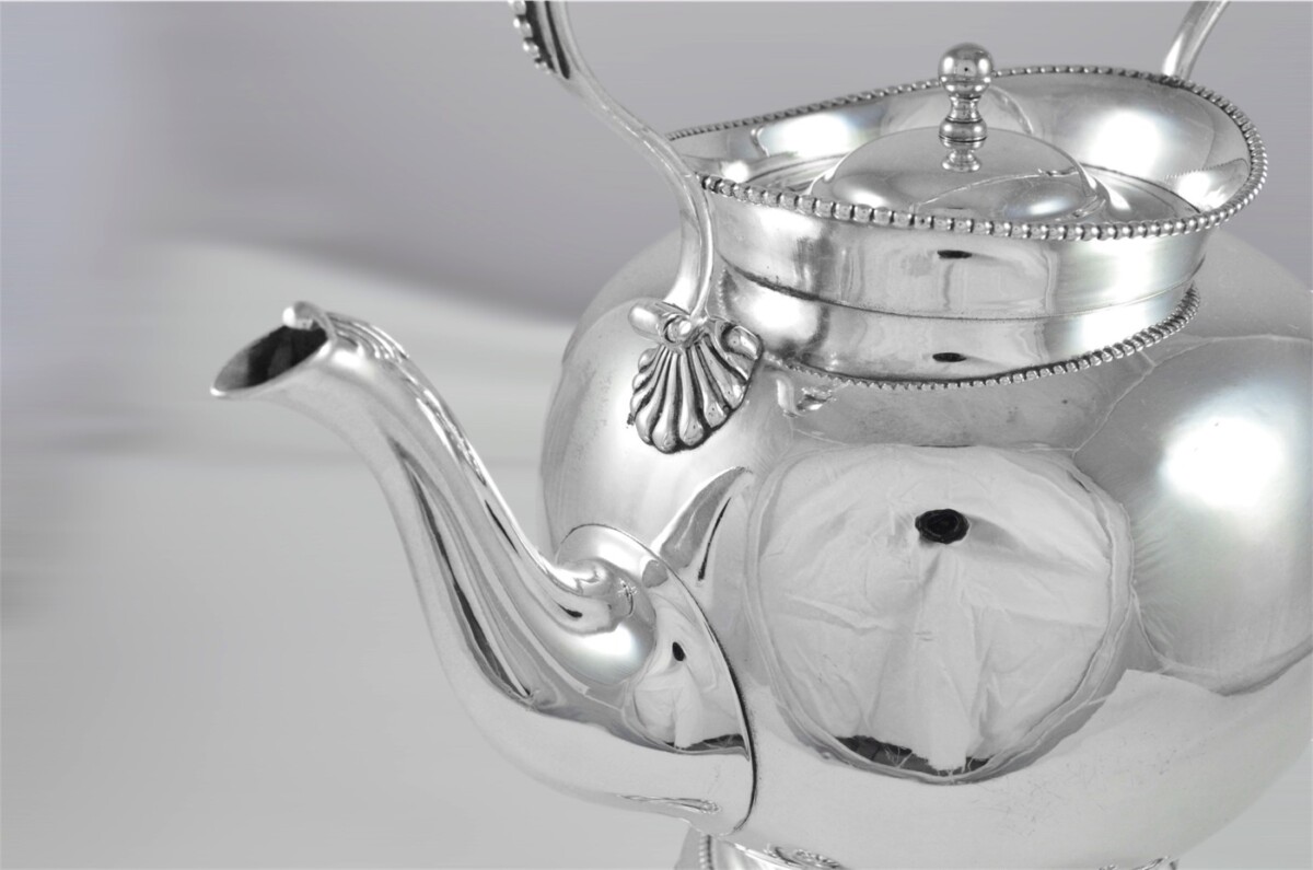 Victorian Silver Plated Spirit Kettle – Queen Anne Style by Harrison Brothers & Howson 1890's - Image 2