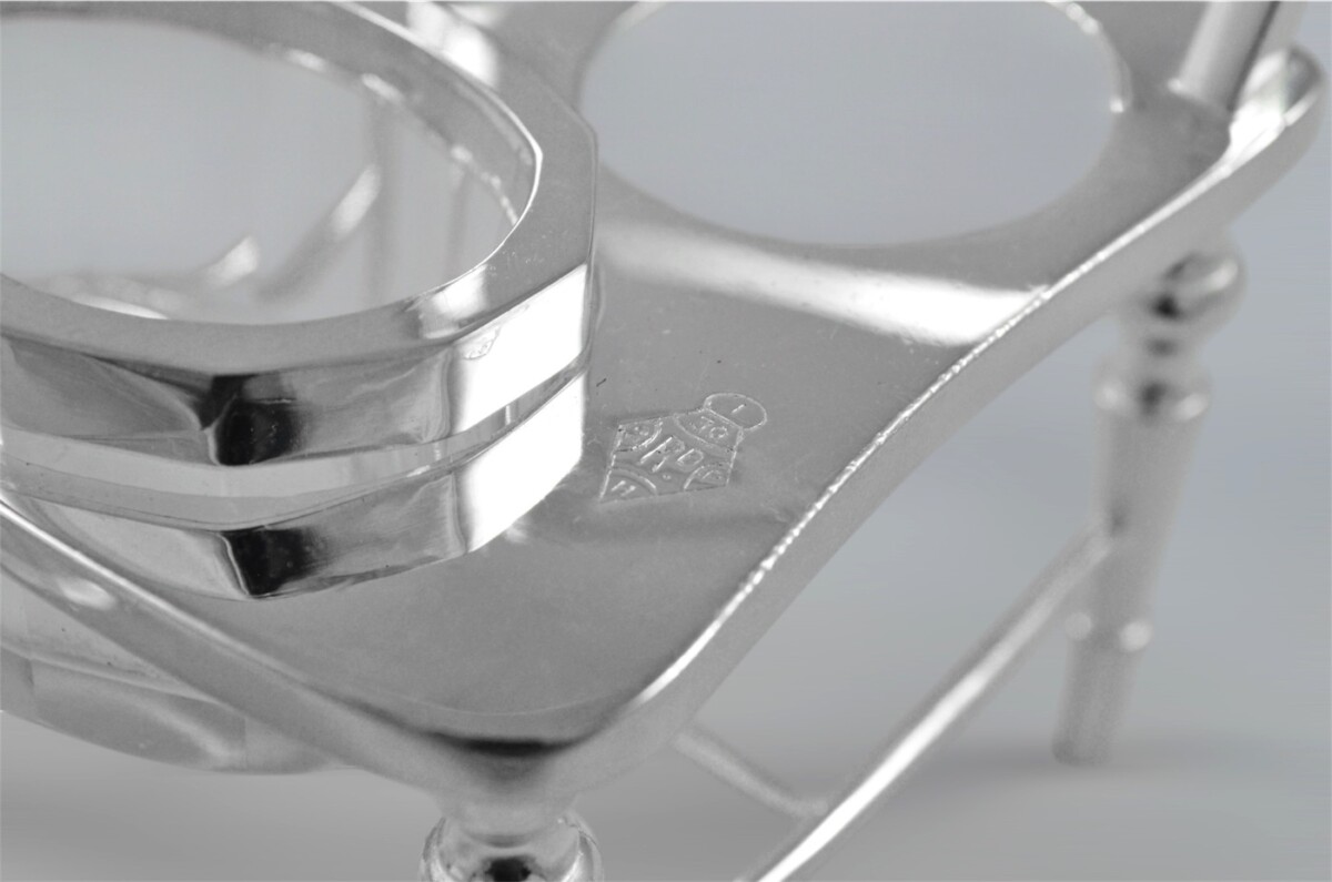 Early 1900s James Dixon & Sons Silver Plated Novelty Condiment Chair – Rare Victorian Style Cruet Set - Image 7