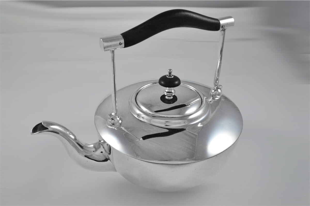 1880's Mappin & Webb Designed Silver Plated Spirit Kettle – Christopher Dresser Style - Fully Restored - Image 3