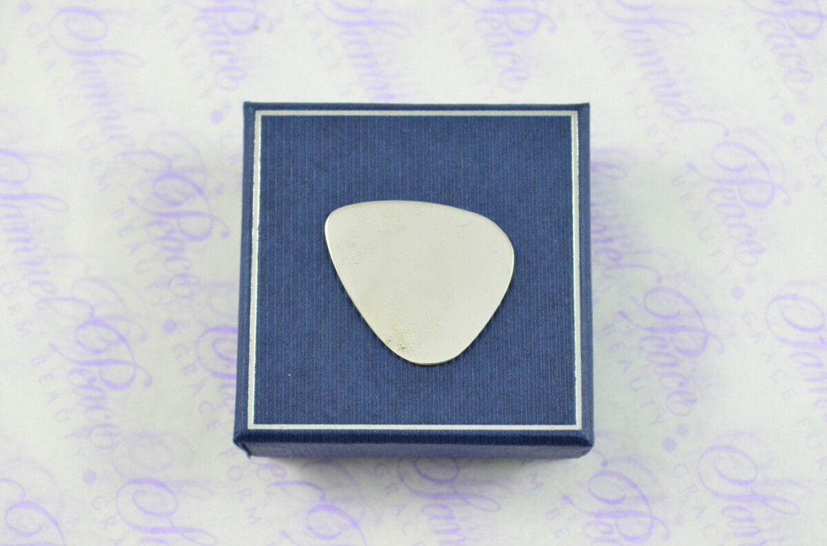 Sterling Silver Hallmarked Plectrum Hallmarked 2022 Made in Sheffield England