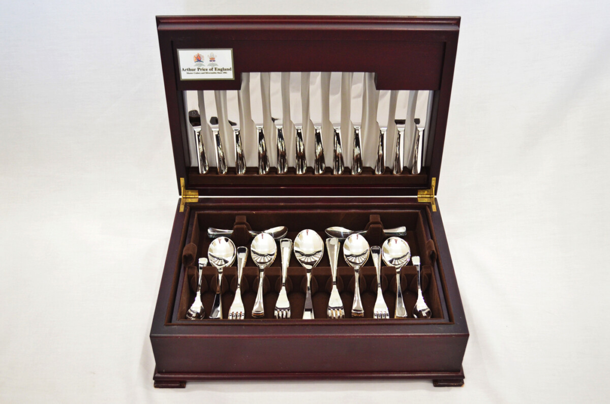 Arthur Price of England Canteen of Cutlery Sheffield - Silver Plated - Jazz - 50 Pieces