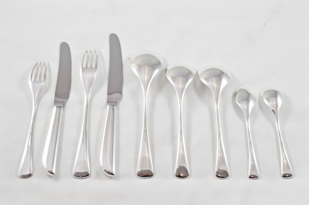Arthur Price of England Canteen of Cutlery Sheffield - Silver Plated - Jazz - 50 Pieces - Image 3