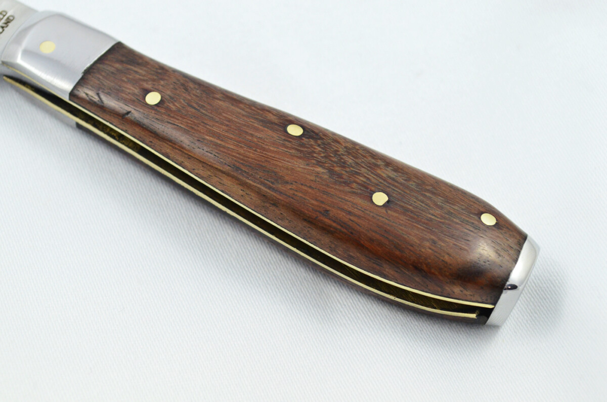 A Handmade D2 Steel Pruning Pen/Pocket Knife - Rosewood Scales Steel Bolster - Image 7