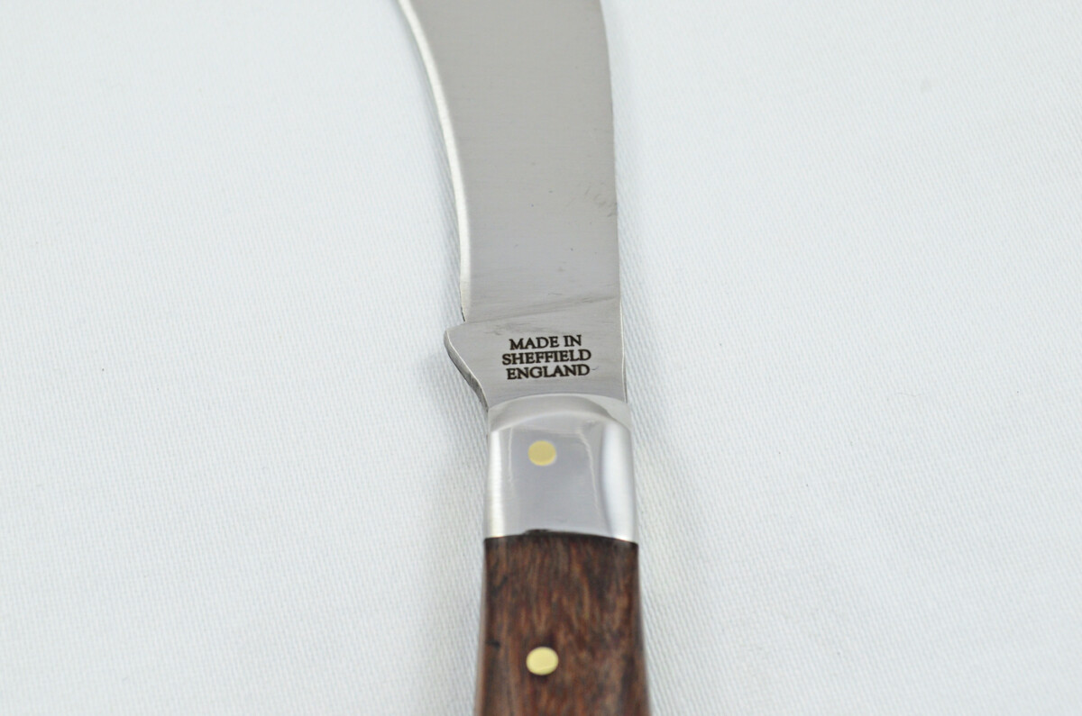A Handmade D2 Steel Pruning Pen/Pocket Knife - Rosewood Scales Steel Bolster - Image 5