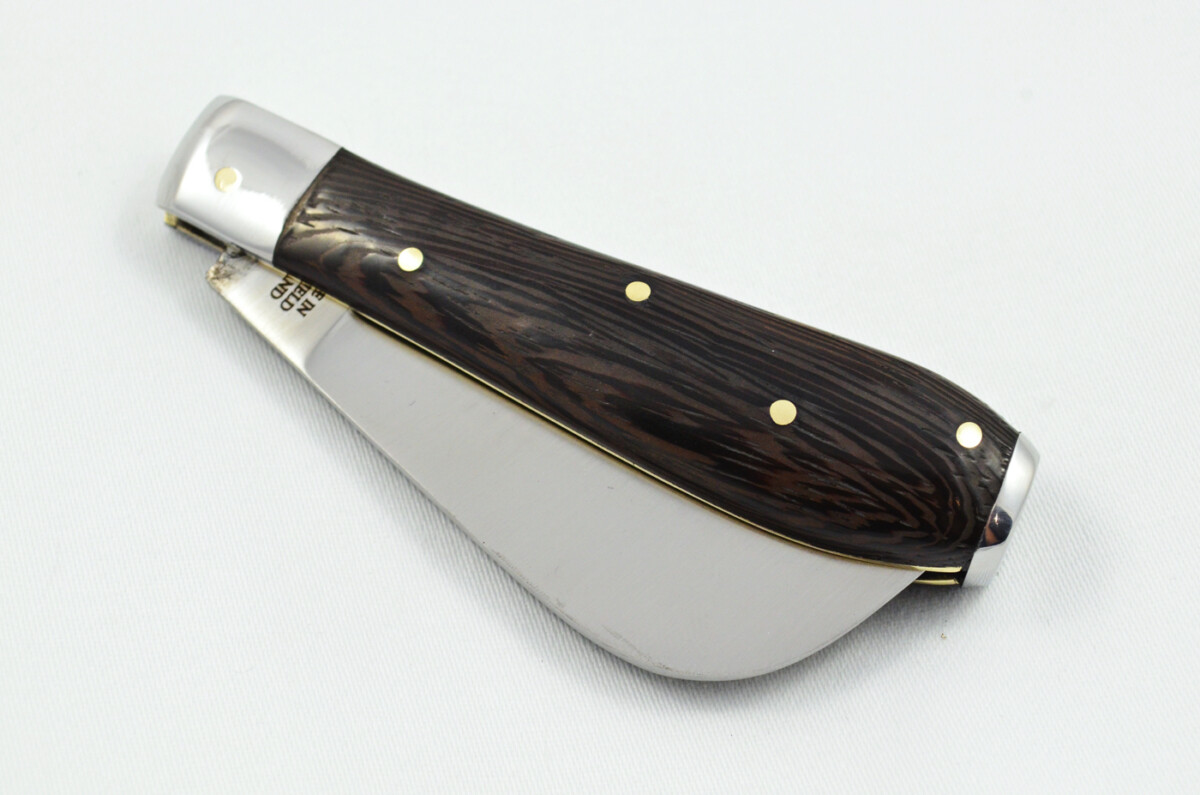 A Handmade D2 Steel Pruning Pen/Pocket Knife - Black Stealth Laminate Scales Steel Bolster - Image 7