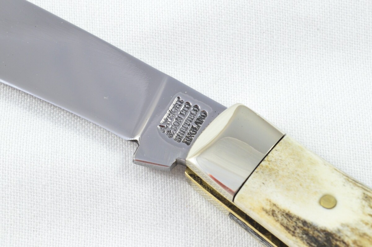 A Brand New Handmade Nickel Capped Pruner Stag Antler Scaled Pen / Pocket Pruning Knife - Image 6