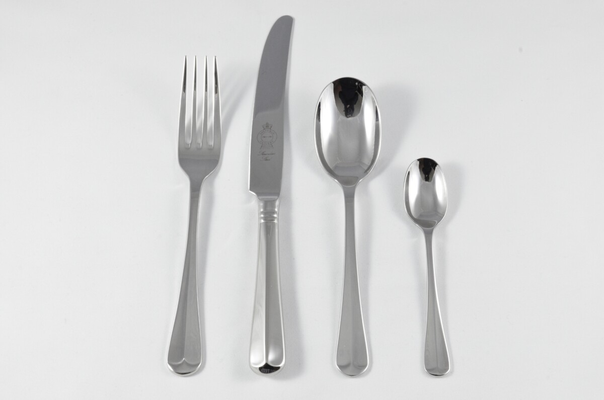 New Rattail Pattern 4 Piece place Setting Made in Sheffield England Stainless Steel Cutlery