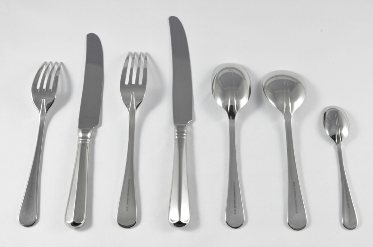 New Rattail Pattern 7 Piece place Setting Made in Sheffield England Stainless Steel Cutlery - Image 3