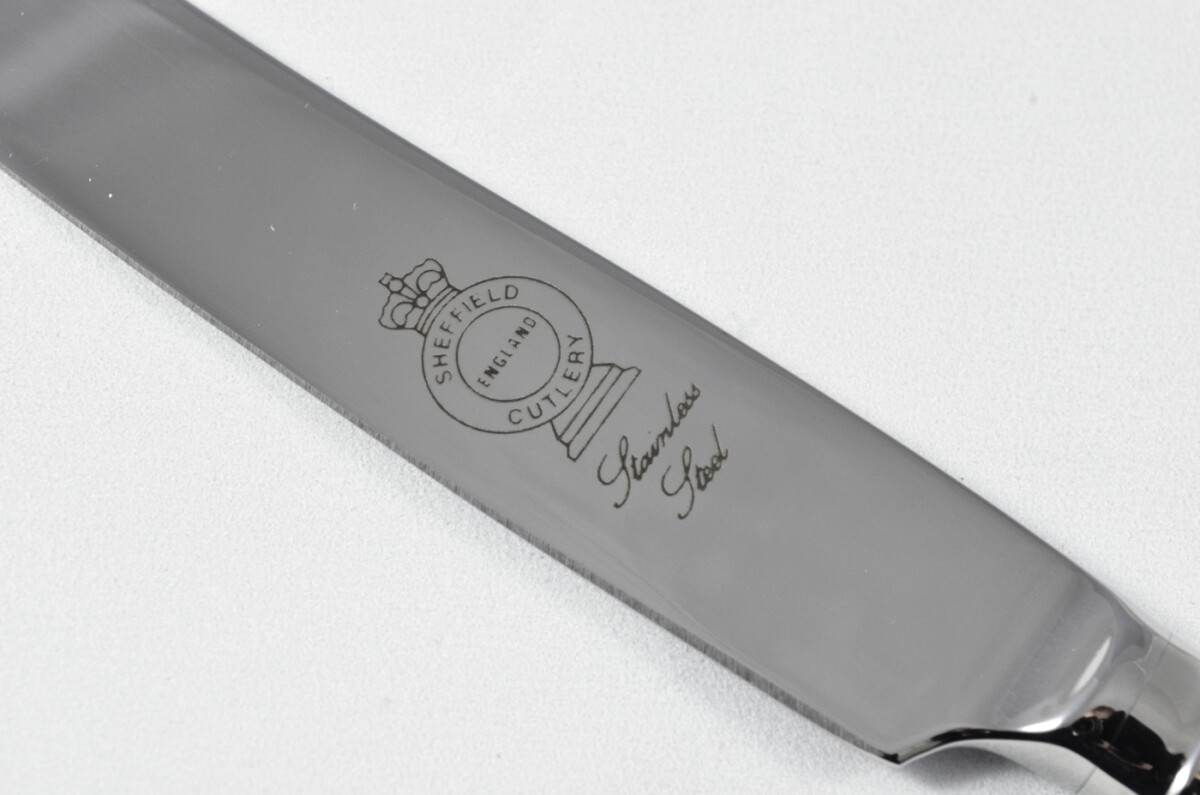 New Rattail Pattern 5 Piece place Setting Made in Sheffield England Stainless Steel Cutlery - Image 4