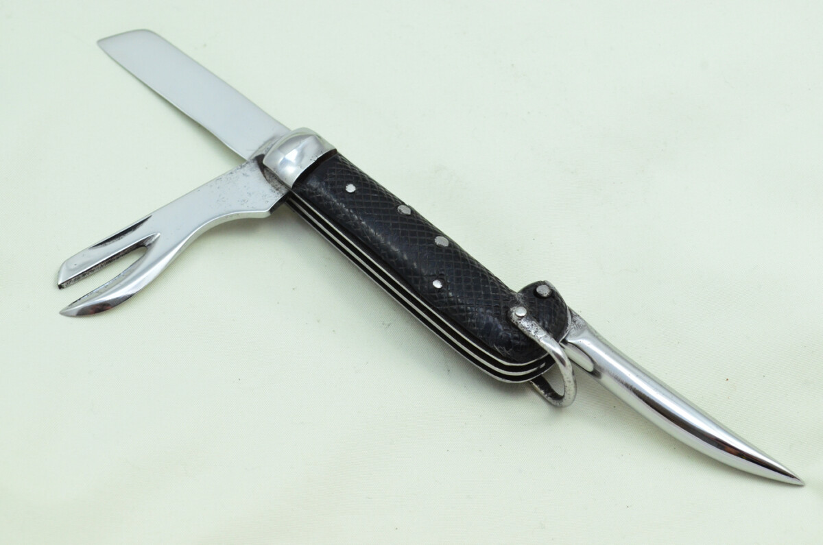 Antique British WWII Army Issue Jack Knife Richards Made in Sheffield England 1941 - Image 2