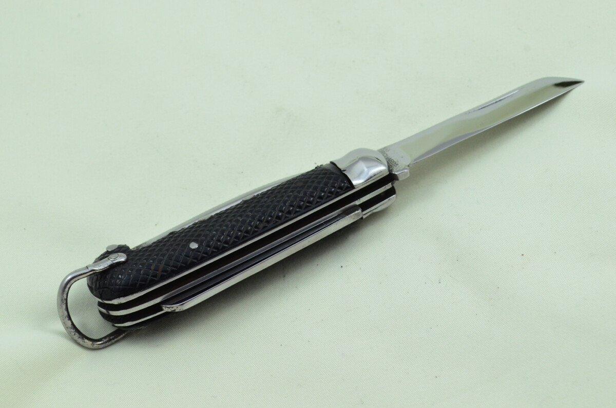 Antique British WWII Army Issue Jack Knife Richards Made in Sheffield England 1941 - Image 8