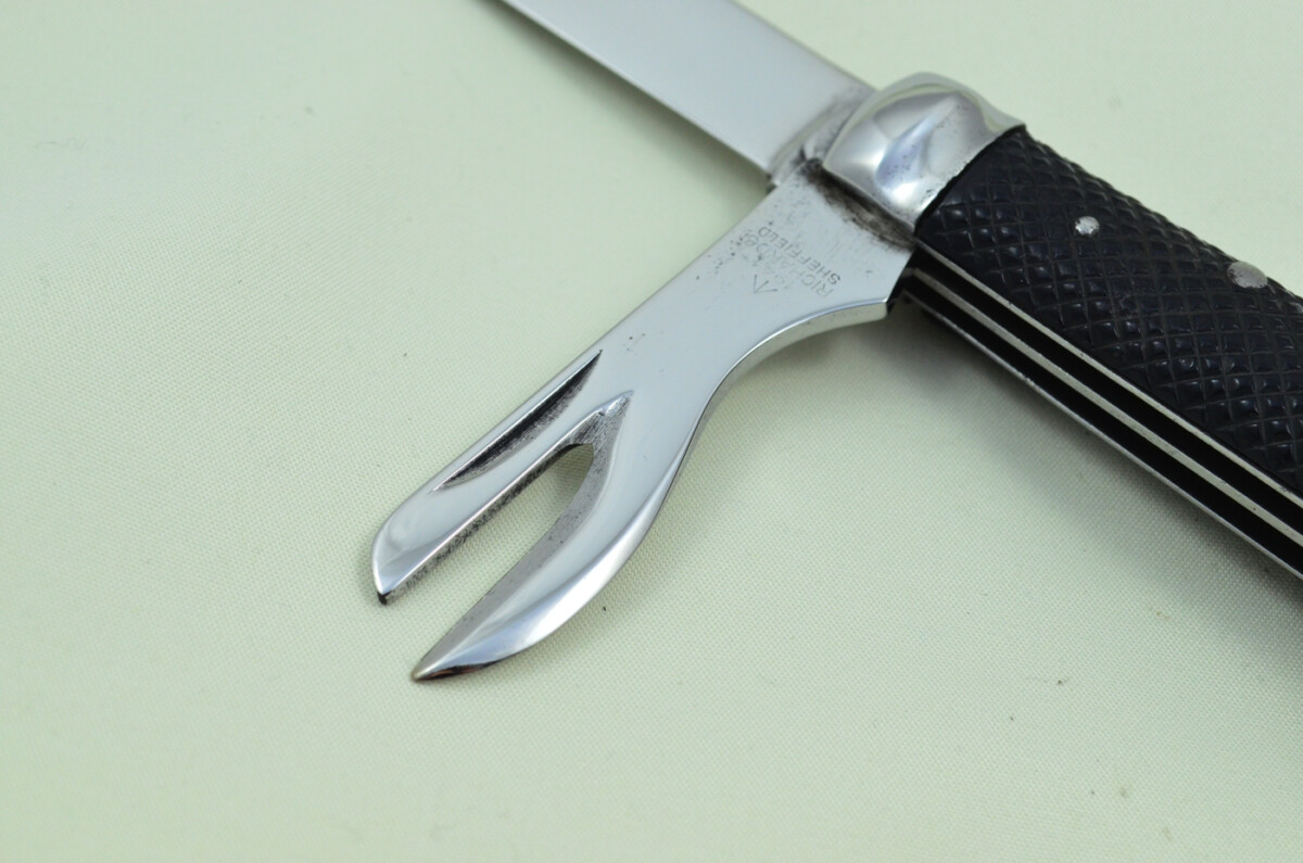Antique British WWII Army Issue Jack Knife Richards Made in Sheffield England 1941 - Image 4