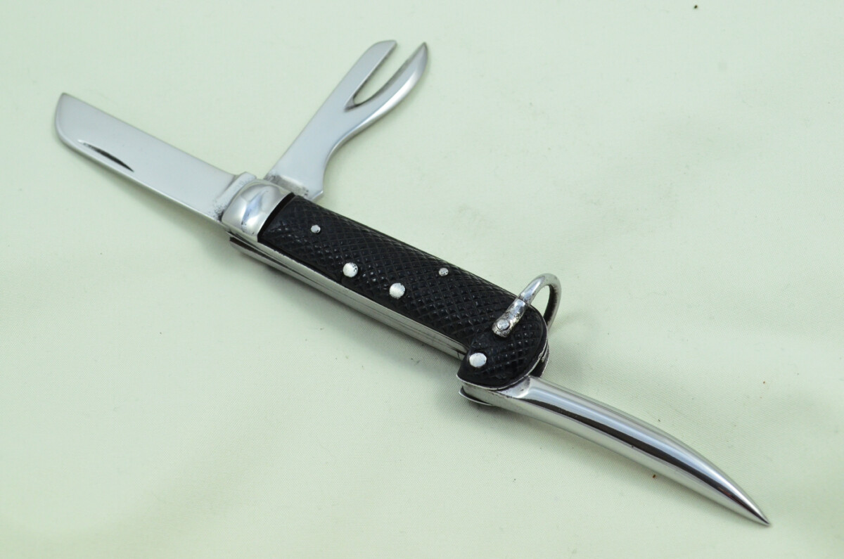 Antique British WWII Army Issue Jack Knife Richards Made in Sheffield England 1941 - Image 6
