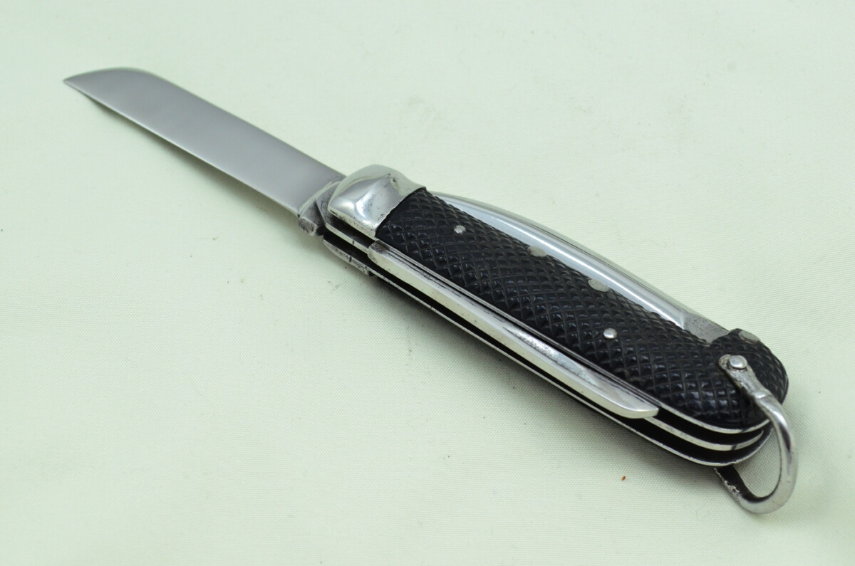 Antique British WWII Army Issue Jack Knife Richards Made in Sheffield England 1941 - Image 8