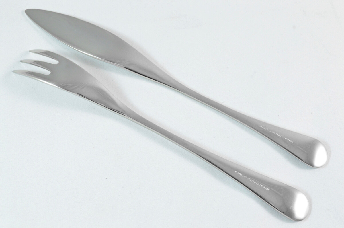 Robert Welch Stainless Steel 18/10 Fish Knife & Fork - Image 2