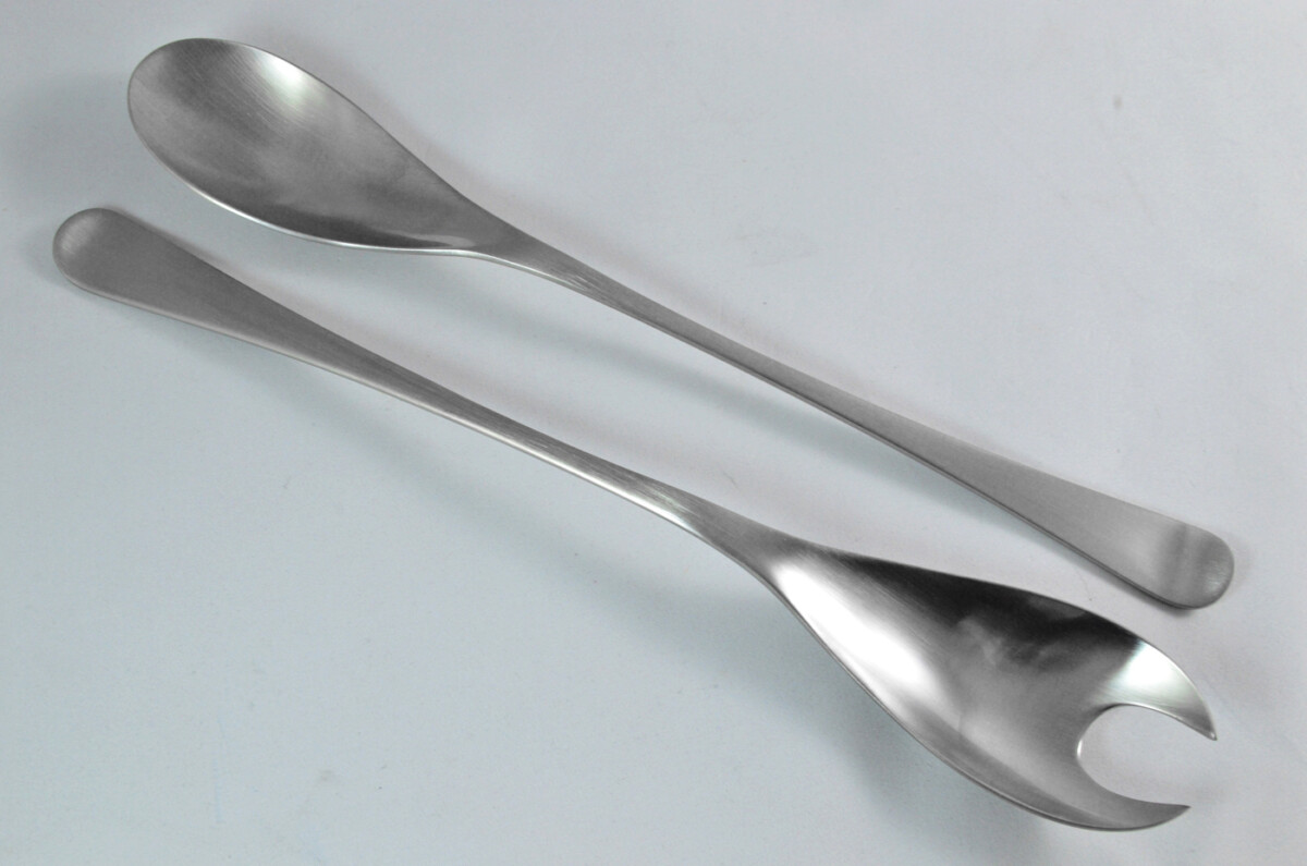 Robert Welch Stainless Steel 18/10 Salad Servers Brushed Finish