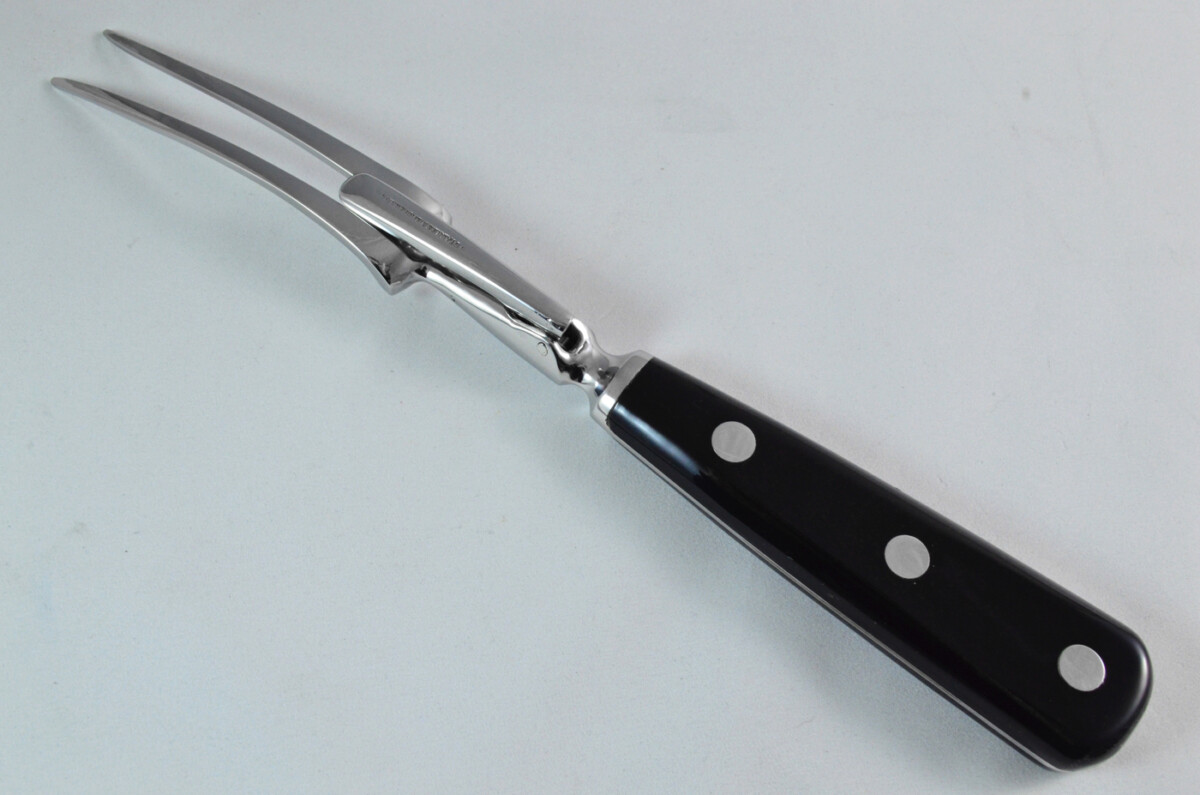 Robert Welch Stainless Steel 18/10 Carving Fork Full Spring Loaded Guard