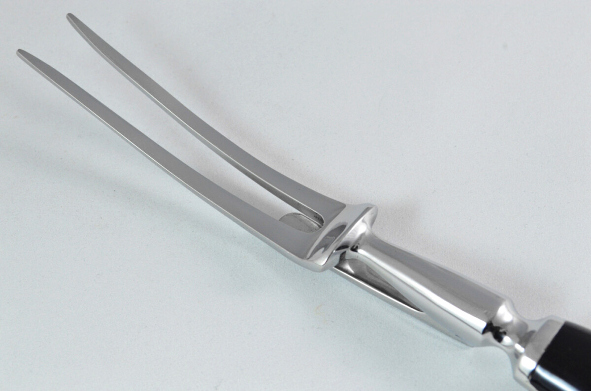 Robert Welch Stainless Steel 18/10 Carving Fork Full Spring Loaded Guard - Image 6